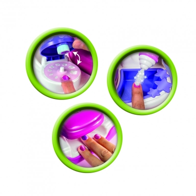 Set manichiura pentru fetite Unghii cu sclipici Nail Studio Girlz As Toys