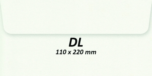 Plic DL gumat offset 110 x 220 mm 80 g/mp 10 bucati/set Romkuvert