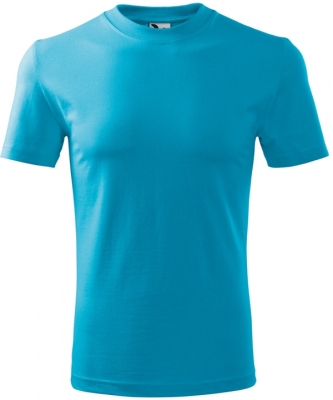 Tricou cu gat rotund, 200 g/m2, unisex, turcoaz, Malfini