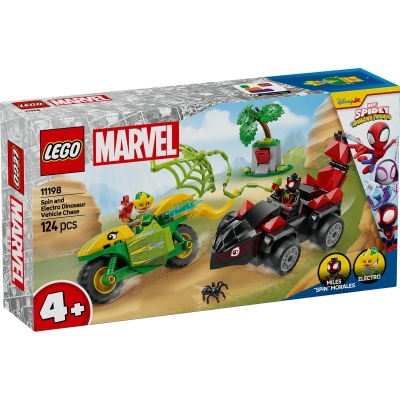 Spin si Electro in dino-vehicule 11198 LEGO Marvel Super Heroes