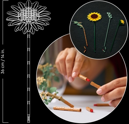 Buchet de floarea soarelui 11502 LEGO Colectia Botanica