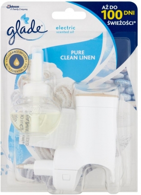Odorizant electric + rezerva Pure Clean Linen 20 ml Glade