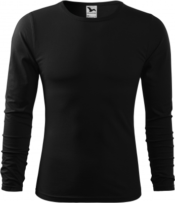 Tricou cu maneca lunga, pentru barbati, negru, Malfini