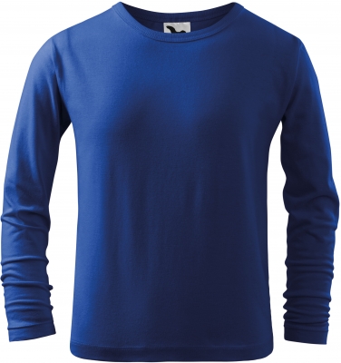 Tricou cu maneca lunga, pentru copii, albastru regal, Malfini