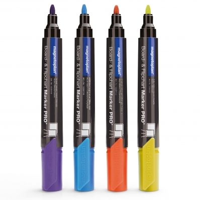 Marker whiteboard 4 culori/set Pro Magnetoplan