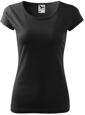Tricou cu maneca scurta, 150 g/m2, pentru femei, negru, Malfini