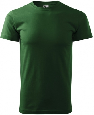 Tricou cu gat rotund, pentru barbati, verde, Malfini