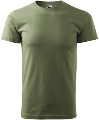 Tricou cu gat rotund, pentru barbati, khaki, Malfini