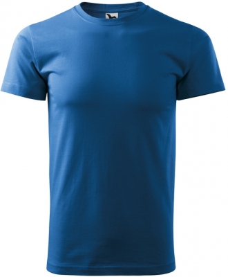 Tricou cu gat rotund,160 g/m2, pentru barbati, marime: XS, Albastru azuriu, Malfini