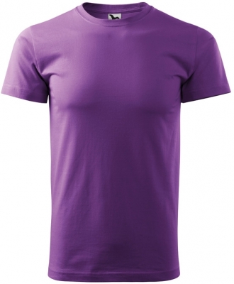 Tricou cu gat rotund, pentru barbati, violet, Malfini
