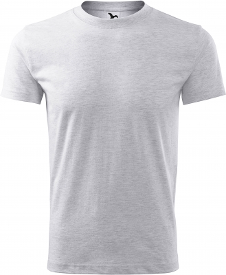 Tricou classic new, barbati, gri deschis, Malfini