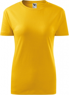 Tricou classic new, dama, galben, Malfini