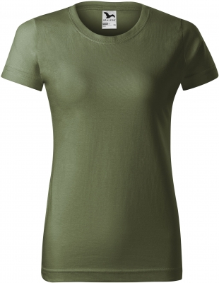 Tricou cu gat rotund, pentru dame, khaki, Malfini