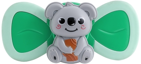 Jucarie Spinner pentru copii, cu ventuza, 2 laturi, Spinimals Premium Koala, culoare verde