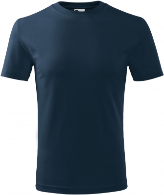 Tricou classic new, copii, albastru marin, Malfini