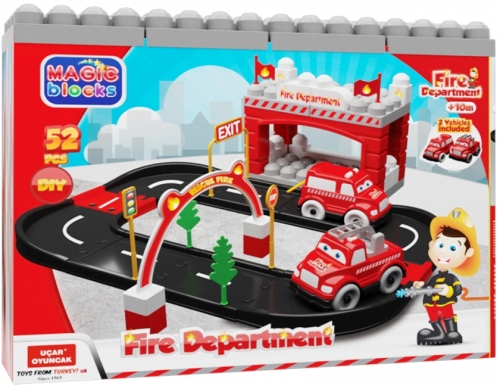 Set Pompieri, Magic Blocks, 52 piese, UFI