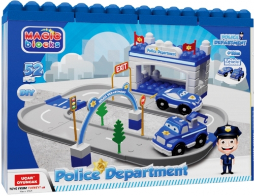 Set Politie, Magic Blocks, 52 piese, UFI