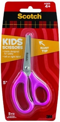 Foarfeca 12 cm pentru copii varf rotund Scotch 3M