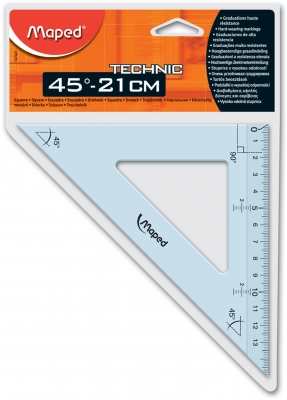 Echer plastic Tehnic 45° 21 cm Maped