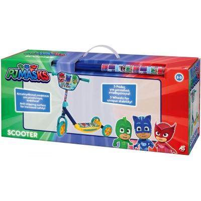 Trotineta pentru copii, cu 3 roti, ghidon reglabil, Eroi In Pijamale As Toys