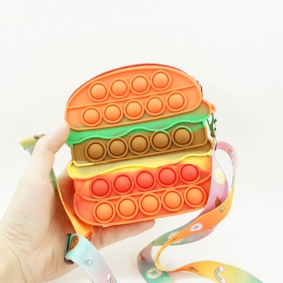 Geanta de Umar Pop it Now, 14 cm, model Hamburger