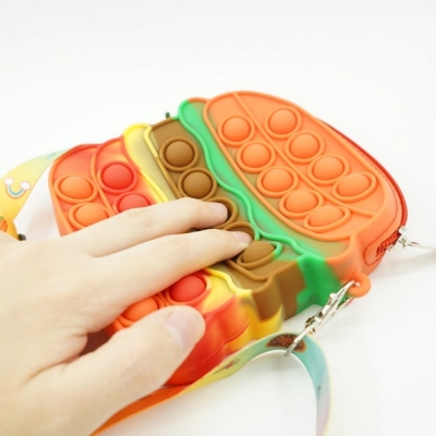 Geanta de Umar Pop it Now, 14 cm, model Hamburger