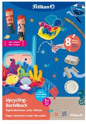 Carte pentru activitati creative cu stickere, motiv Sea World, format A4 32 file, Pelikan
