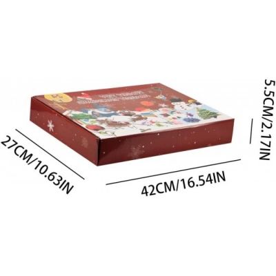 Calendar Craciun Advent cu diverse jucarii senzoriale antistres Pop It, 24 piese