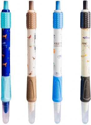 Stilou din plastic, cu mecanism, cerneala termosensibila Nebo, 16301, diverse culori