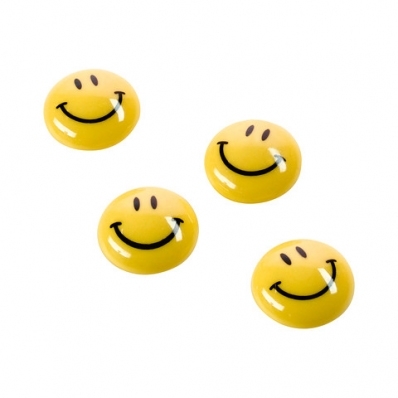 Magneti Smiley 40 mm diametru, 4 buc/set, Magnetoplan