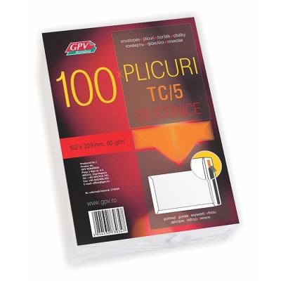 Plic C5 siliconic offset 162 x 229 mm 80 g/mp 100 buc/set GPV