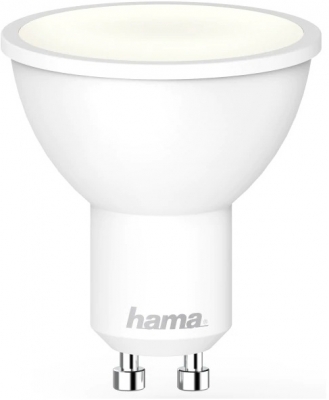 Bec LED inteligent, Wi-Fi, 4.5 W, GU10, alb, Hama 
