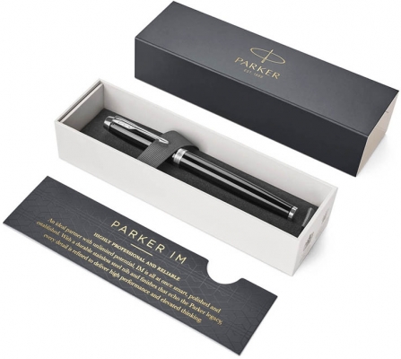 Stilou penita M IM Royal Black Lacquer CT Parker