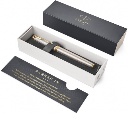 Stilou penita M IM Royal Premium Warm Silver GT Parker