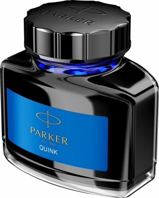 Calimara cu cerneala lavabila, culoare albastru, 57 ml, Quink Parker