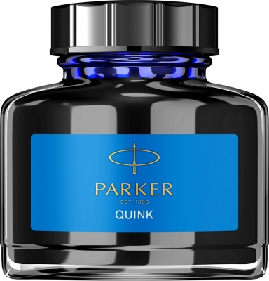 Calimara cu cerneala lavabila, culoare albastru, 57 ml, Quink Parker