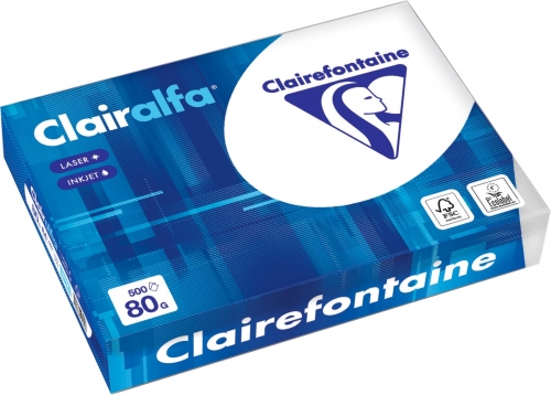 Hartie copiator A3 Clairefontaine Clairalfa, 80 g/mp, 500 coli/top