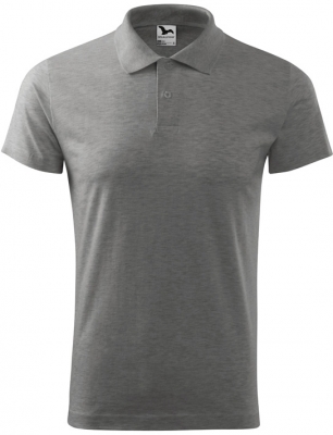 Tricou polo, 180 g/m2, pentru barbati, gri inchis, Malfini