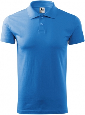 Tricou polo, 180 g/m2, pentru barbati, albastru azuriu, Malfini