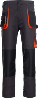Pantaloni talie de lucru Kastor Stenso, gri/negru/portocaliu
