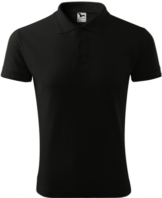 Tricou piqué polo, 200 g/m2, pentru barbati, negru, Rock Safety