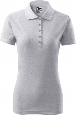 Tricou pique polo, pentru femei, gri deschis, Malfini