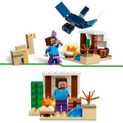Expeditia lui Steve in desert 21251 LEGO Minecraft