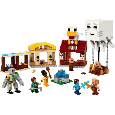 Atacul baloanelor Ghast asupra satului 21273 LEGO Minecraft
