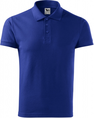 Tricou cotton polo, pentru barbati, albastru regal, Malfini