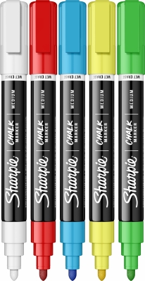 Markere blackboard chalk 5/set Sharpie