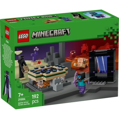 Calatorie prin portalurile Nether si End 21584 LEGO Minecraft