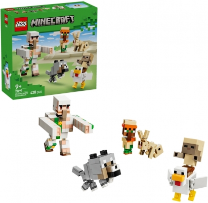 Atac in desert cu un jocheu de gaini 21592 LEGO Minecraft