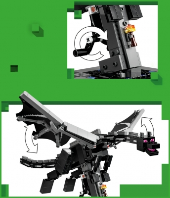 Dragonul Ender 21595 LEGO Minecraft
