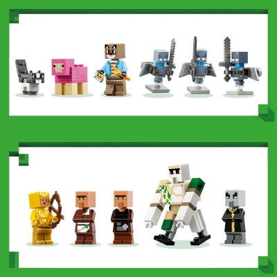 Atacul Evocatorilor asupra satului 21596 LEGO Minecraft